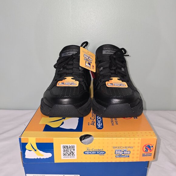 Skechers Hands Free Slip-ins Relaxed Fit, Durham Delver, Black, Men's Sz 7, NIB - Picture 2 of 10